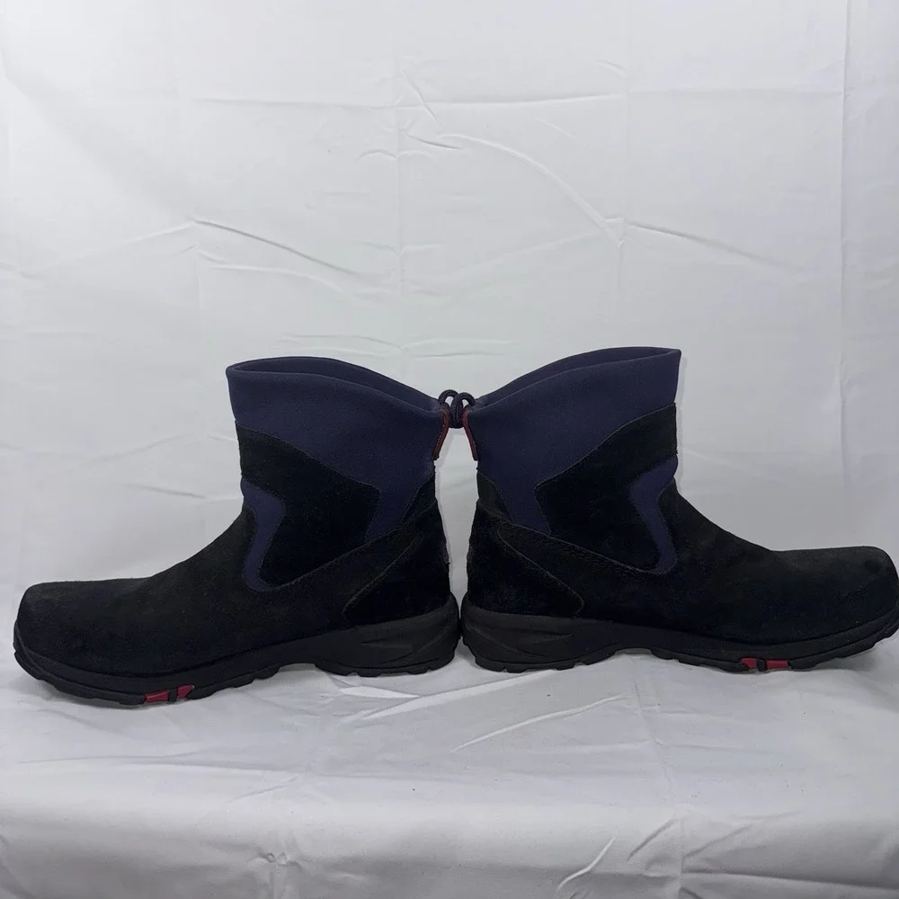 Men's Sz 13 M LL BEAN Thinsulate Flex & Cushion Slip On Boots Black Suede